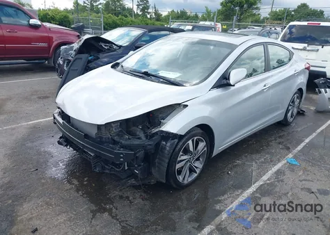 2015 Hyundai Elantra Limited from USA, damaged, VIN KMHDH4AE7FU323115